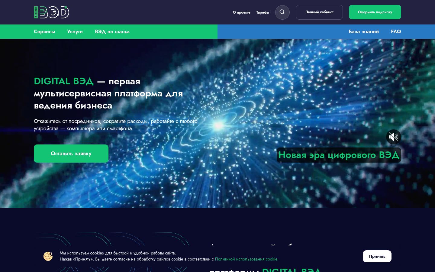 Диджитал ВЭД &middot; снимок главной страницы (HOMEPAGE_SCREENSHOT)